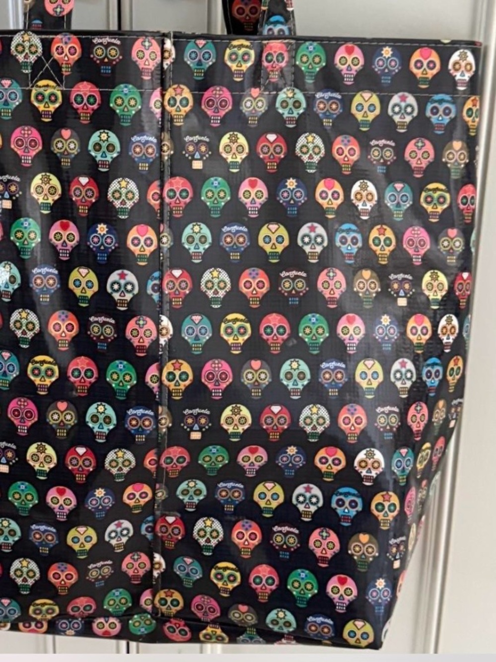 Consuela Tiny Sugar Skulls Basic Bag Large Tote Authentic - Picture 6 of 8